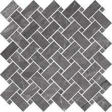 Cerdomus Supreme Mosaico Kadi Charcoal Lev. Мозаика 30x30 см, Италия, под камень  - фото 1 - фото 1