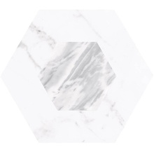 Equipe Bardiglio 23771 Hexagon Geo Декор 17,5x20 см, Испания, под камень  - фото 1 - фото 1