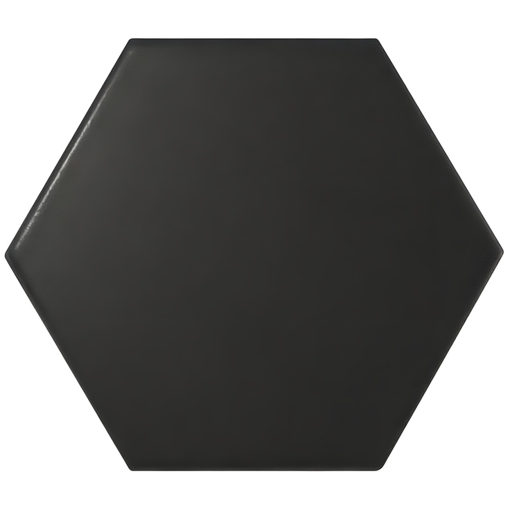 Equipe Scale 21909 Hexagon Black Matt Настенная плитка 10,7x12,4 см, Испания, под камень - фото 1 Equipe Scale 21909 Hexagon Black Matt Настенная плитка 10,7x12,4 см, Испания, под камень - фото 1