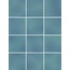 Kerama Marazzi Бахия KM1010G0060N Бирюзовый Глянцевый из 12 частей 9,8x9,8 Керамогранит 29,8x39,8 см, Россия - фото 3