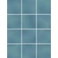 Kerama Marazzi Бахия KM1010G0060N Бирюзовый Глянцевый из 12 частей 9,8x9,8 Керамогранит 29,8x39,8 см, Россия - фото 2