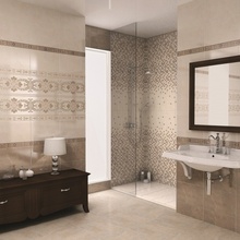 Kerama Marazzi Мармион 40,2x40,2 см, керамика, Россия, под обои , глянцевая - фото интерьера 1 - фото 1