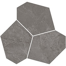 Kerama Marazzi Марсель KMD2HID023BR Наборный серый глянцевый обрезной Декор 25,5x26,5 см, Россия, под мрамор - фото 1 - фото 1