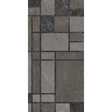 Kerama Marazzi Марсель KMD3STA130BR Микс тёмный глянцевый обрезной Декор 60x119,5 см, Россия, под мрамор - фото 1 - фото 1