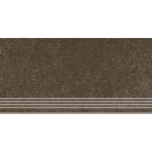 Kerama Marazzi Руссильон KM6060G0911RGRF Фронтальная коричневый тёмный матовый обрезной Ступень 30x60 см, Россия, под камень  - фото 1 - фото 1