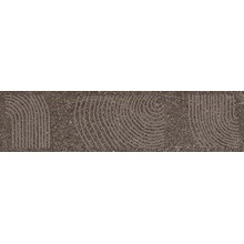 Kerama Marazzi Руссильон KMB2TGL007BR Коричневый тёмный матовый обрезной Бордюр 7,2x30 см, Россия, под камень  - фото 1 - фото 1