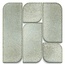Kerama Marazzi Силуэт KMD3RIC014 Модульное зелёный светлый Панно 30x30 см, Россия, под металл - фото 1