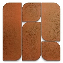 Kerama Marazzi Силуэт KMD3RIC015 Модульное оранжевый Панно 30x30 см, Россия, под металл - фото 1 - фото 1