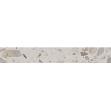 Kerama Marazzi Тараскон KM6060G0921RBT6 Стоун серый светлый матовый обрезной Плинтус 9,5x60 см, Россия, терраццо - фото 1 - фото 1