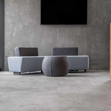 Laminam Cemento 100x300 см, керамогранит, Италия, под бетон , матовая - фото интерьера 1 - фото 1