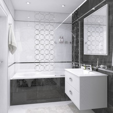 Laparet Crystal 40x40, керамика, Индия, под камень , глянцевая - фото интерьера 1 - фото 1