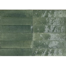 Marazzi Ragno Look RCTZ Verde Glossy Керамогранит 6x24 см, Италия, под кирпич  - фото 1 - фото 1