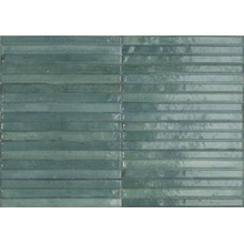 Marazzi Ragno Look RCU3 Turchese Struttura 3d Yubi Glossy Керамогранит 6x24 см, Италия, под кирпич  - фото 1 - фото 1