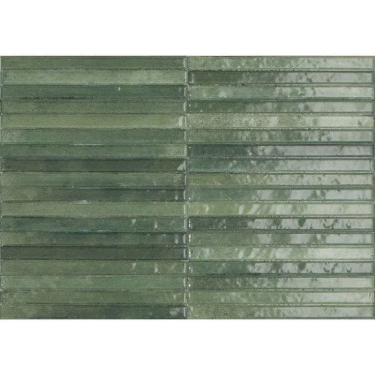 Marazzi Ragno Look RCU8 Verde Struttura 3d Yubi Glossy Керамогранит 6x24 см, Италия, под кирпич - фото 1 Marazzi Ragno Look RCU8 Verde Struttura 3d Yubi Glossy Керамогранит 6x24 см, Италия, под кирпич - фото 1