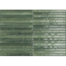 Marazzi Ragno Look RCU8 Verde Struttura 3d Yubi Glossy Керамогранит 6x24 см, Италия, под кирпич  - фото 1 - фото 1