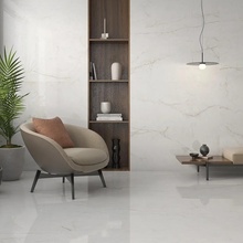 Pamesa Crystal White 60x120, керамогранит, Испания, под камень , глянцевая - фото интерьера 1 - фото 1