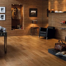 Porcelanosa Oxford 14,3x90, керамогранит, Испания, под дерево, матовая - фото интерьера 1 - фото 1