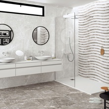 Stn Ceramica Albury 33,3x100, керамика, Испания, под камень , глянцевая - фото интерьера 1 - фото 1