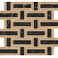 Vallelunga Doro & Malfi A2DOR70T72MS Legno Basket T72 Satin 3D Мозаика 30x33 см, Италия, под мозаику - фото 1