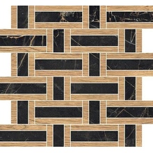 Vallelunga Doro & Malfi A2DOR70T72MS Legno Basket T72 Satin 3D Мозаика 30x33 см, Италия, под мозаику - фото 1 - фото 1
