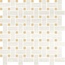 Vallelunga Tino 02TINMB10S Basket Oro Bianco Satin Evo Мозаика 30,1x30,1 см, Италия, под камень  - фото 1